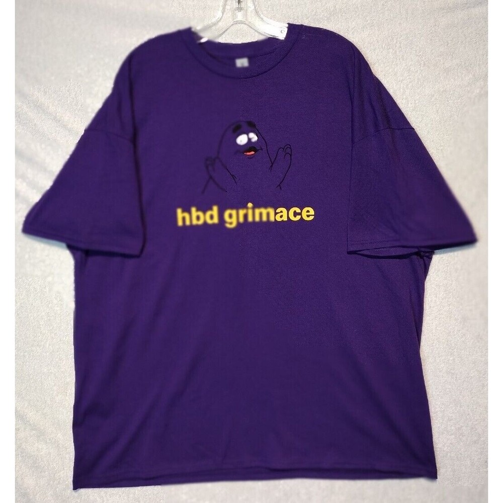 McDonald's 2023 Happy Birthday Grimace T-shirts Size XL Purple New Without Tags